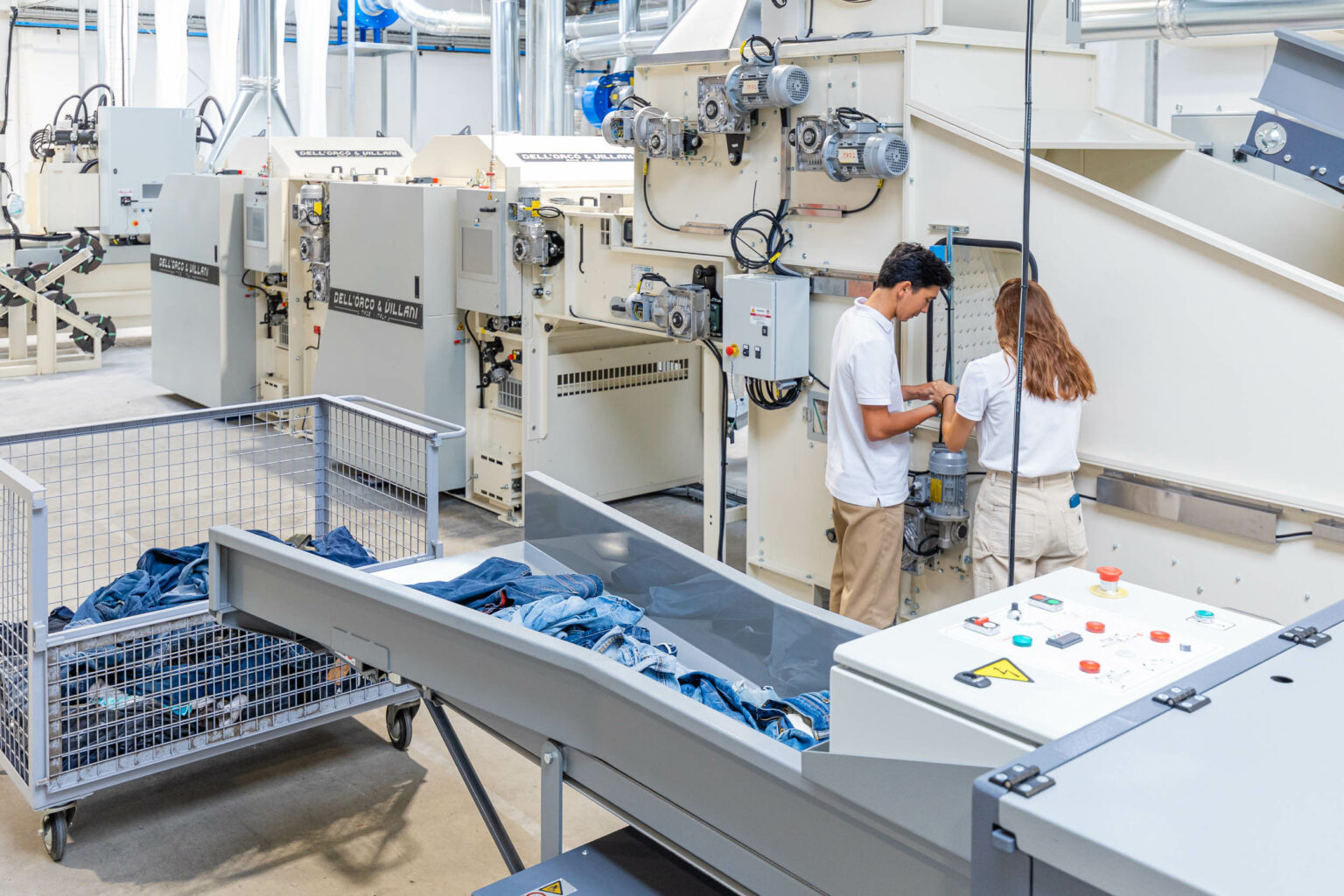 Ligne de délissage textile industrielle pour préparation au recyclage – CETIA